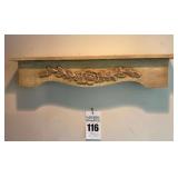 Ornate Wooden Wall Shelf