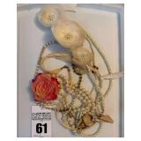 Pearl and Roses Necklaces and Other Necklaces
