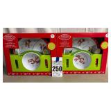 Rudolph The Red-Nose Reindeer 4 Piece Dinnerware Sets (2 total)