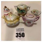 Vintage Sugar Bowls, Mini Tea Pot, etc.