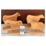 Unpainted Animals and Angels Wooden Craft Cut Out Pieces