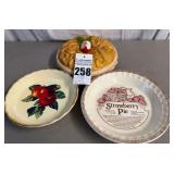 Classic Ceramic Apple Pie Keeper Dish and Other Baking Dishes