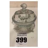 Likely a Westmoreland Glass Argonaut Shell Lidded Dish