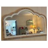 Scalloped Border Wooden Hobby Lobby Hanging Mirror