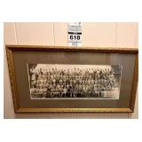 1941 Framed Panoramic Picture of Employees of Owens MFG. Co, Tullahoma, TN