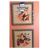 Pair of Framed Floral Prints