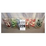 Collection of Hazel Atlas State Glasses (6 total)