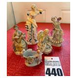 Vintage Ladies Figurines, Little Cherub Dish