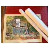 Joseph Marius 'The Swans' and Other Prints ( 3 total)
