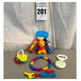 Disney's Winnie the Pooh and Friends Plastic Baby Teething Ring and Other Baby Items