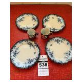 Blue and White Plates, Blue Cups