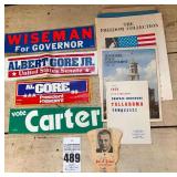 VTG Political Bumper Stickers and Items