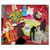 Lot of Vintage Barbie and Doll Clothes