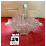 Vintage L. E. Smith Glass Basket