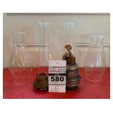 Aladdin Burner and Hurricane Lamp Chimneys