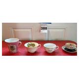 Noritake and Other VTG Porcelain Cups