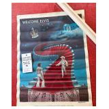 Rare WELCOME ELVIS and VTG Elvis Presley Concert Poster