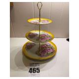 Tiered Serving Stand - Roses Motif