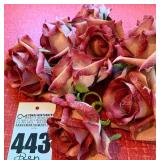 Beautiful Silk Roses Napkin Rings