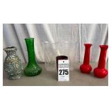 Collection of Plastic or Ceramic Vases