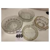 Crimms Florist Ash Tray, Glass Bowls