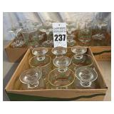 Collection of 1980's Libby's Holly and Berry Arby Christmas Glasses