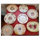 Lot of Vintage Floral Plates and Platters