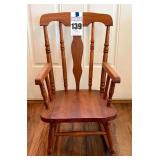 Childs or Doll's Small Wooden Rocking Chair
