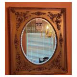 Ornate Oval Wall Mirror