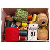 Assortment of Sewing, Crochet, Quilting Threads