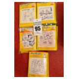 Collection of Aunt Martha's Hot Iron Embroidery Transfers