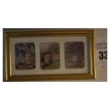 Old Advertising Cards - Framed