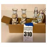 Vintage Candle Holder, Vintage Lamp Base Figurine