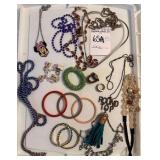 Large Lot of Necklaces, Bracelets, Rings