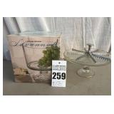 Anchor Hocking 'Savannah' Footed Trifle Bowl, Glass Cake Stand and Aluminum Pie and Cake Marker
