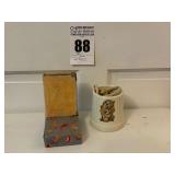 VTG Zell Prods Co. 'The First Steps Baby's Bank ' and Hankscraft Automatic Baby Bottle Warmer