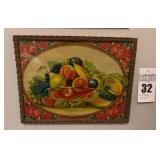 Framed 'Southern Fruits' Lithograph