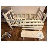 Doll Bed and Doll Bench