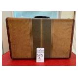 VTG Striped Suitcase