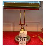 Brass Banker's Desk Lamp