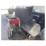 Chicago Pneumatic Model RCP10123HS Industrial Air Compressor (hole in cylinder, see pics) with Keltec KRAD-60 Air Dryer