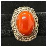 Vintage Silver and Gemstone Ring