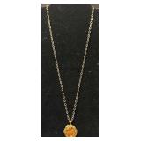 Guardian Angel 20 Francs 1893 Coin Pendant Necklace