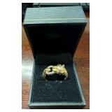 14KT Gold Panther Ring