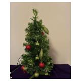 24” Table Top Lighted and Decorated Christmas Tree