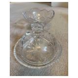 Crystal Butter Dish and Bowl