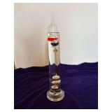 Thermometer Glass Galileo Multi Color Floating Orbs Home Decor 13” Tall