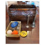 Basket with Miscellaneous Items