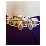 Christmas Salt and Pepper Shakers and Mugs