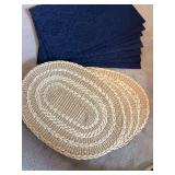 Placemats- 8Blue and 4 Straw